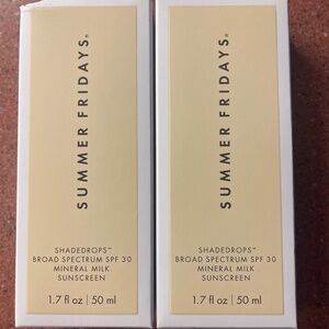 Summer Fridays Shadedrops Broad Spectrum SPF 30 Mineral Milk Sunscreen 1.7oz NEW